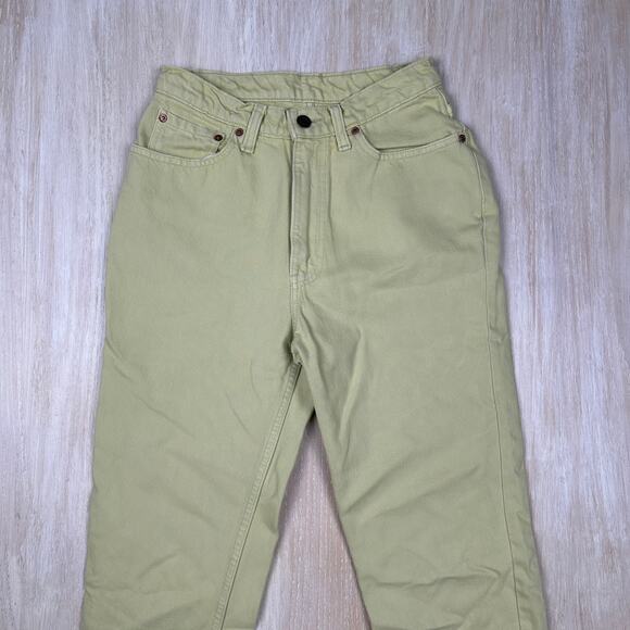 Levi's Pastel Green 512 High Rise Slim Fit Tapered Casual Denim Jeans 28 - Picture 2 of 13